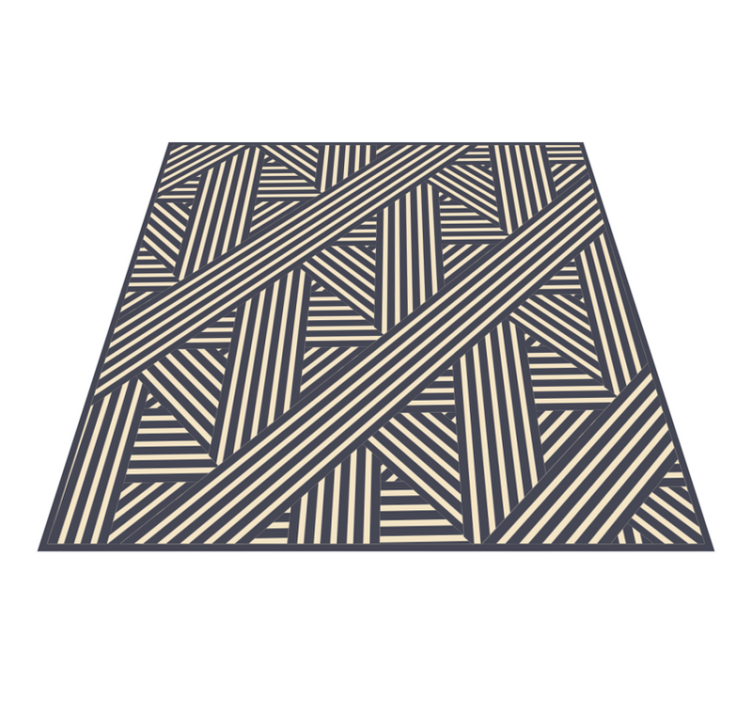 Tapis vinyle géométrique diagonales géométriques - TenStickers
