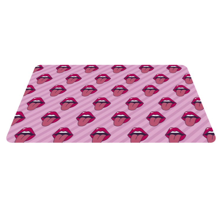 Tapis vinyle autres tapis modèle de bouche - TenStickers