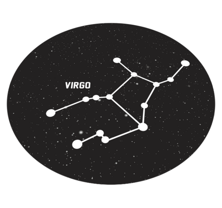 Tapis vinyle étoile constellation de la vierge - TenStickers