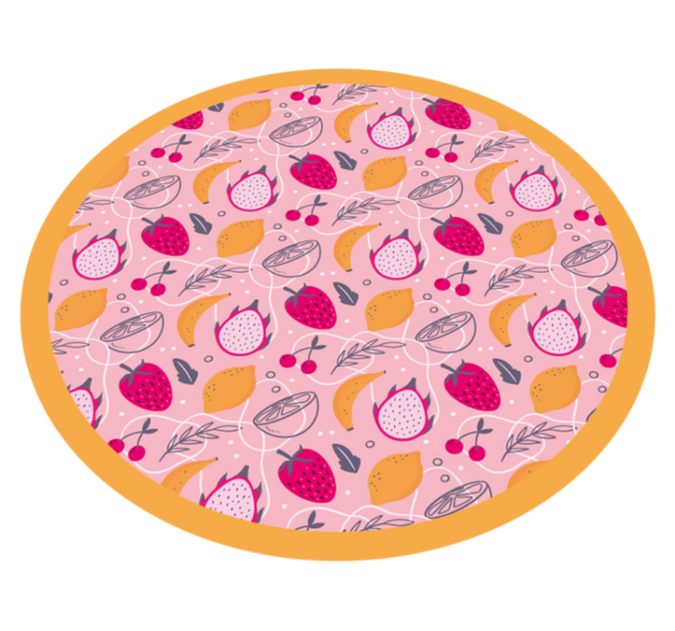 Tapis vinyle animal délice fruité - TenStickers