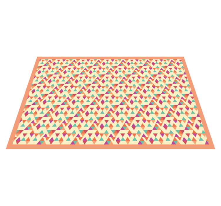 Tapis mosaique vinyle coureur à motifs en mosaïque - TenStickers