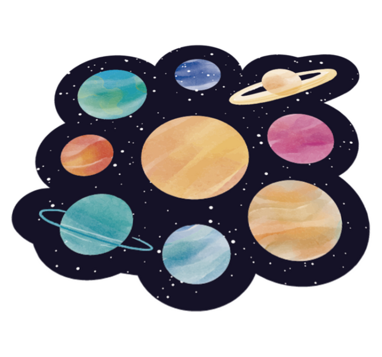 Tapis vinyle autres tapis thème de l'espace planétaire - TenStickers