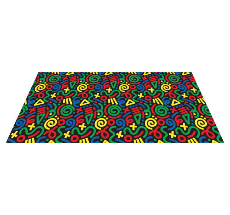 Tapis vinyle jeux modèle de puzzle vibrant - TenStickers