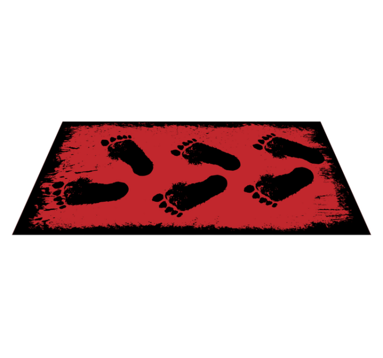 Tapis vinyle animal contraste d'empreinte - TenStickers