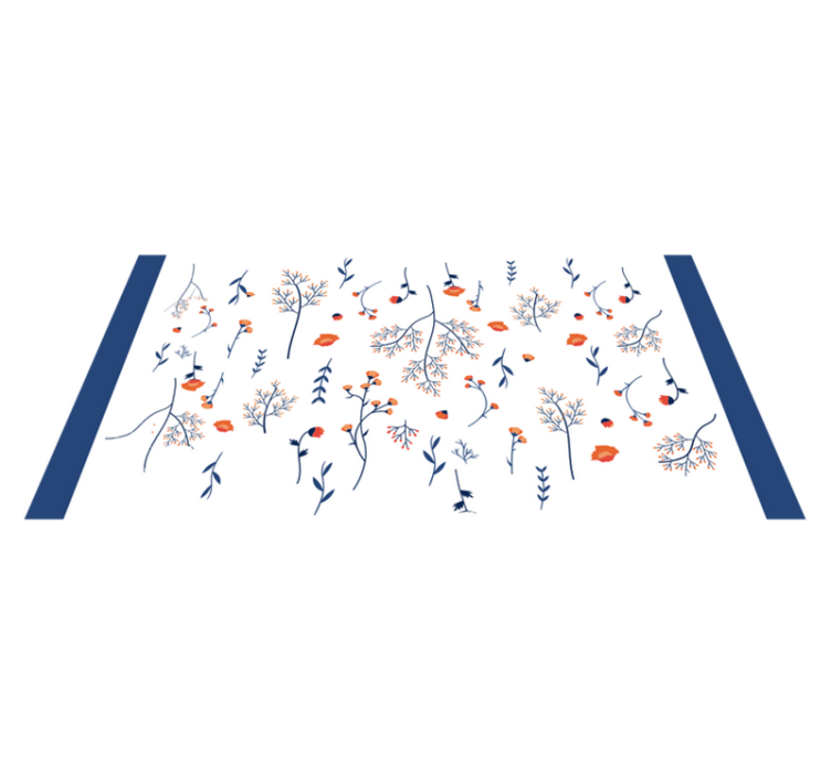 Tapis vinyle plantes motif botanique d'automne - TenStickers