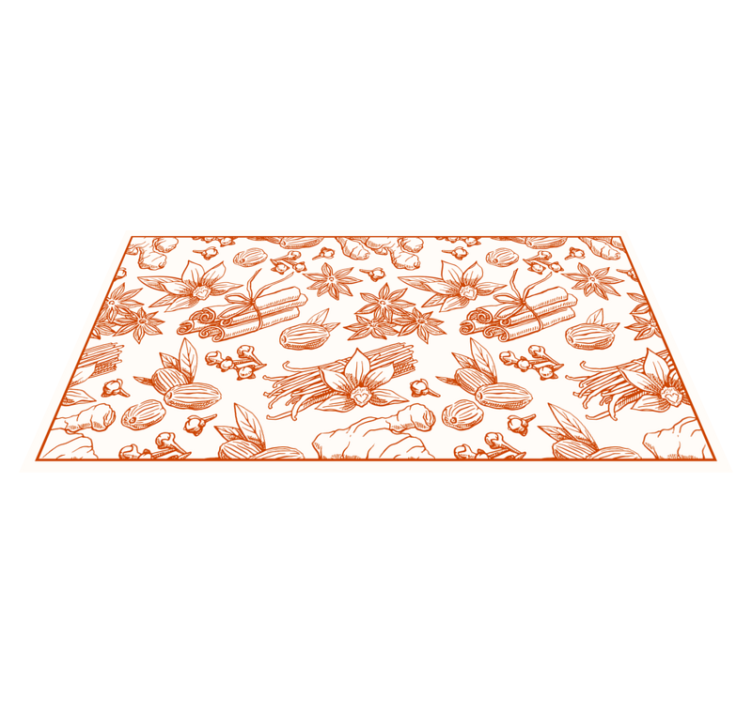 Tapis vinyle plantes conception d'illustration florale - TenStickers