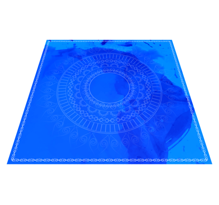Tapis vinyle mandala cercle de méditation mandala - TenStickers