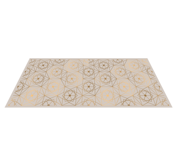 Tapis vinyle beige mosaïque texturé - TenStickers