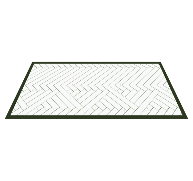 Tapis vinyle cuisine design chevrons - TenStickers