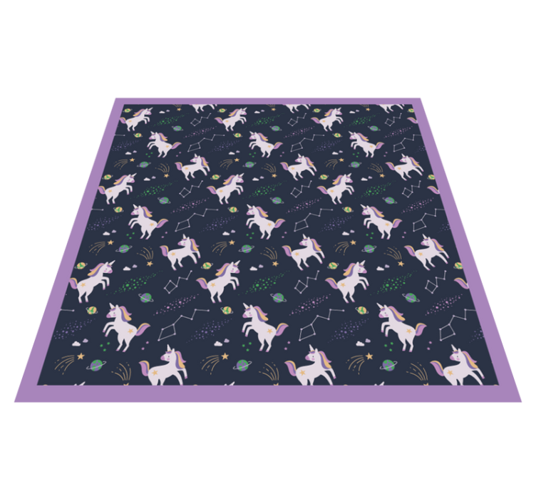 Tapis vinyle pour enfants récréation fantastique de licorne - TenStickers