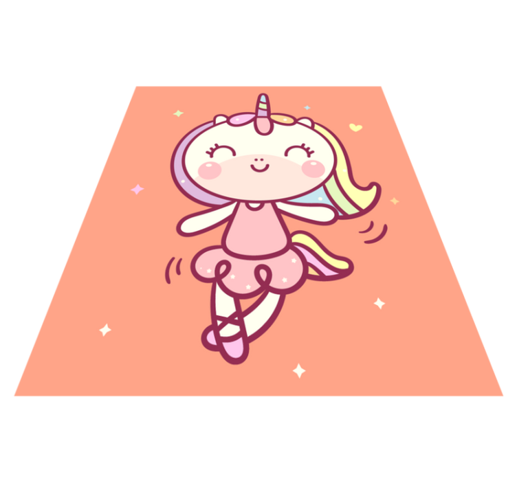 Tapis vinyle autres tapis licorne de dessin animé - TenStickers