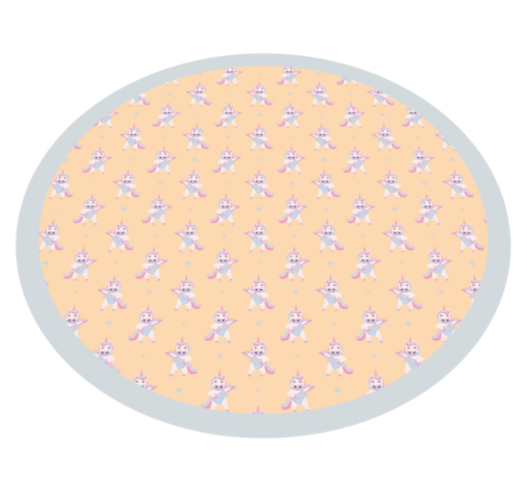 Tapis vinyle bébé cocarde de lapin - TenStickers