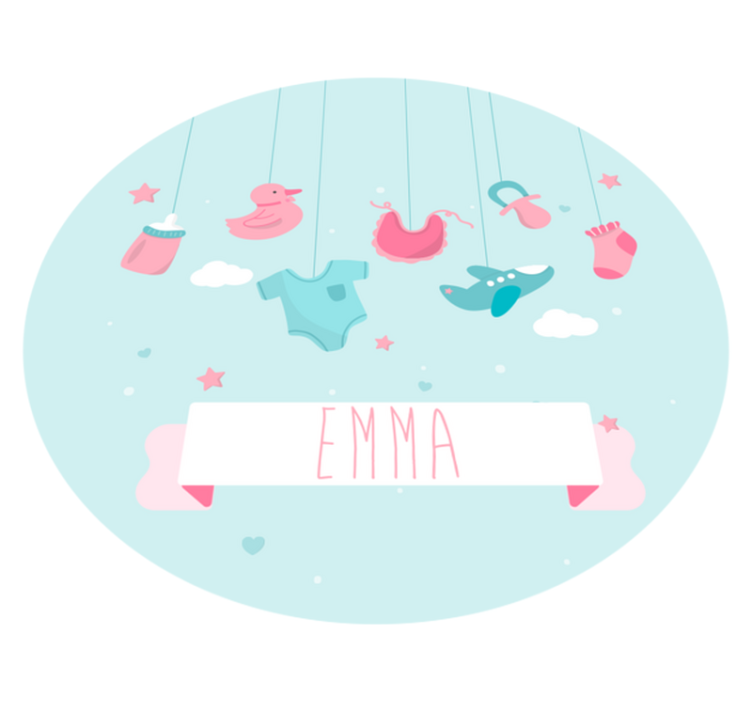 Tapis vinyle bébé chambre d'enfant personnalisée - TenStickers