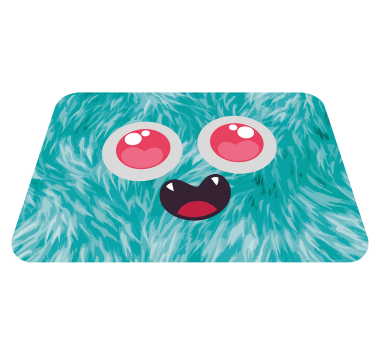 Tapis vinyle autres tapis visage de monstre - TenStickers