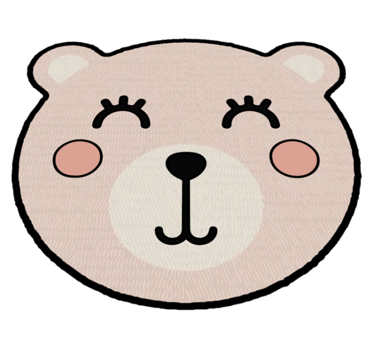 Tapis vinyle pour enfants pièce de personnage d'ours - TenStickers