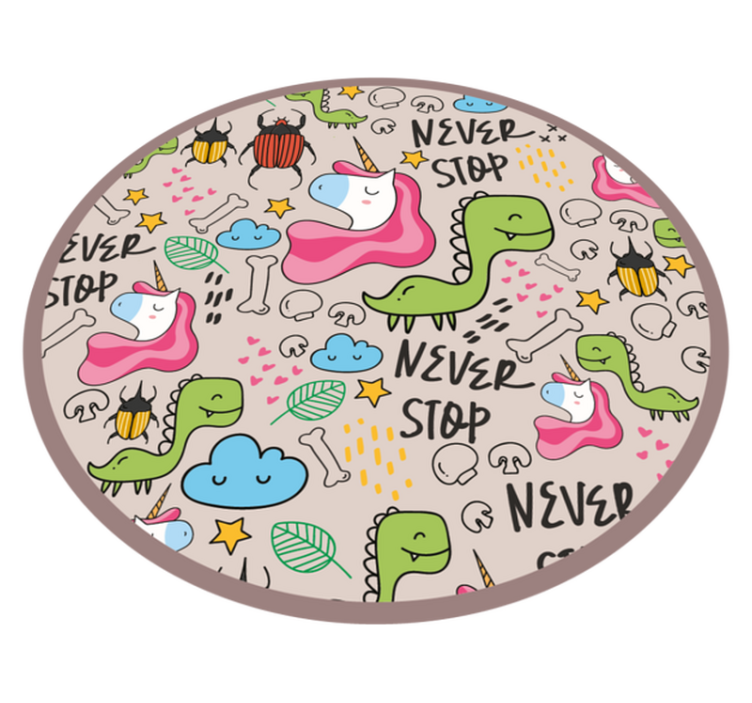 Tapis vinyle pour enfants conception de licorne ludique - TenStickers