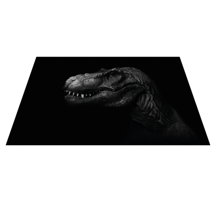 Tapis vinyle animal portrait de tyrannosaure - TenStickers
