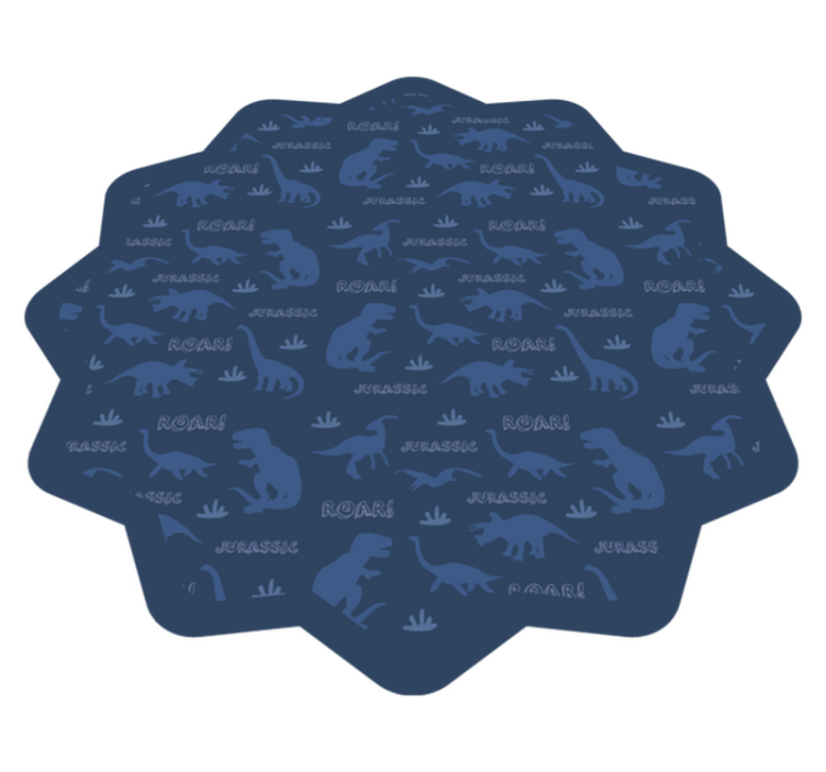 Tapis vinyle autres tapis contours de dinosaures - TenStickers