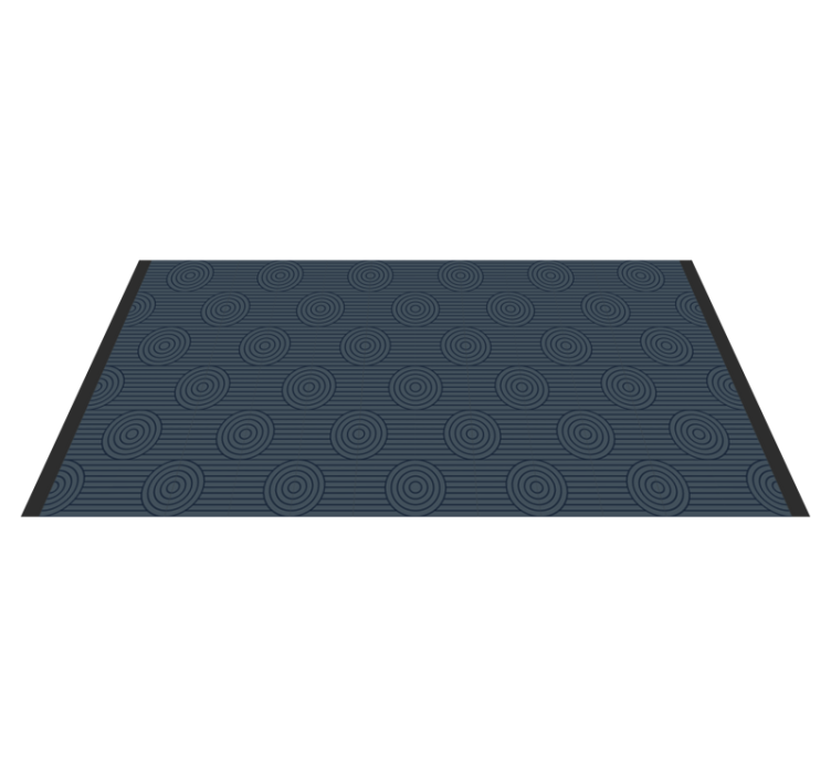 Tapis vinyle géométrique motifs circulaires géométriques - TenStickers