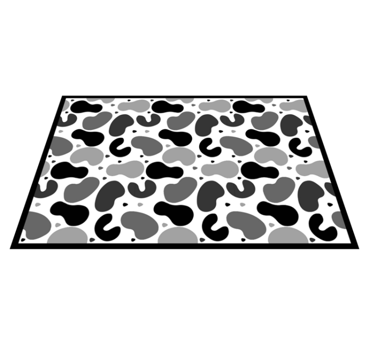 Tapis vinyle motif animal inspiré du cuir de vache - TenStickers