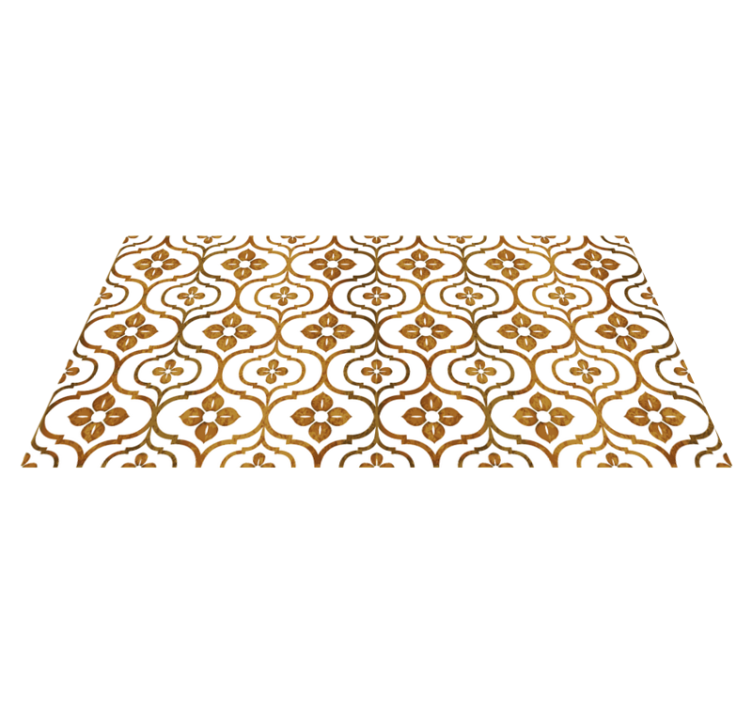 Tapis vinyle carreaux de ciment motif de tuile ornementale - TenStickers