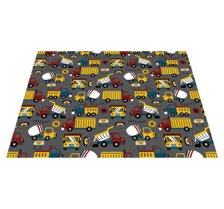 Tapis vinyle pour enfants plaisir de construire - TenStickers