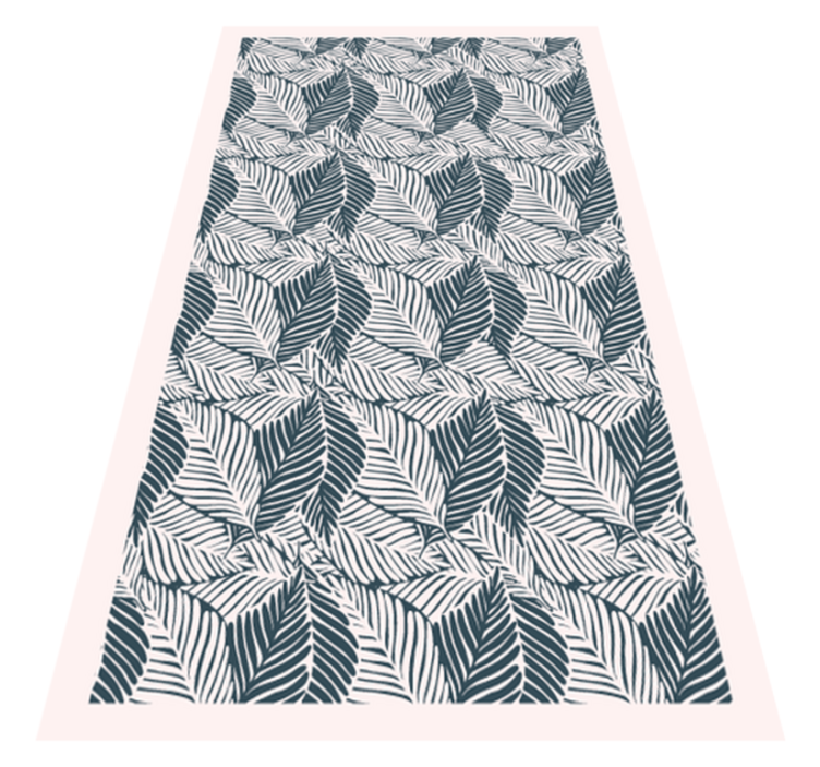 Tapis vinyle nature motifs de feuilles luxuriantes - TenStickers