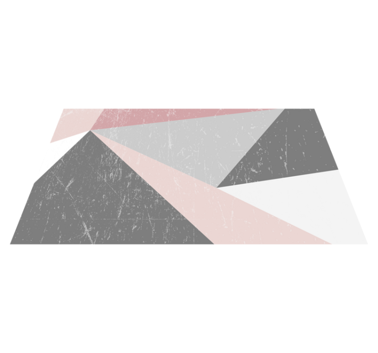 Tapis vinyle cuisine géometrique triangulaire - TenStickers