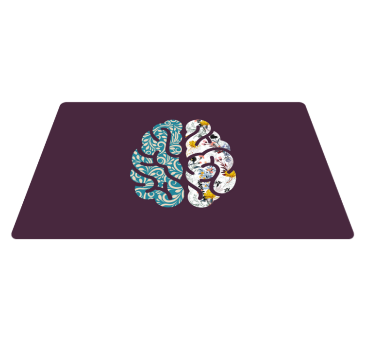 Tapis vinyle plantes yin yang botanique - TenStickers