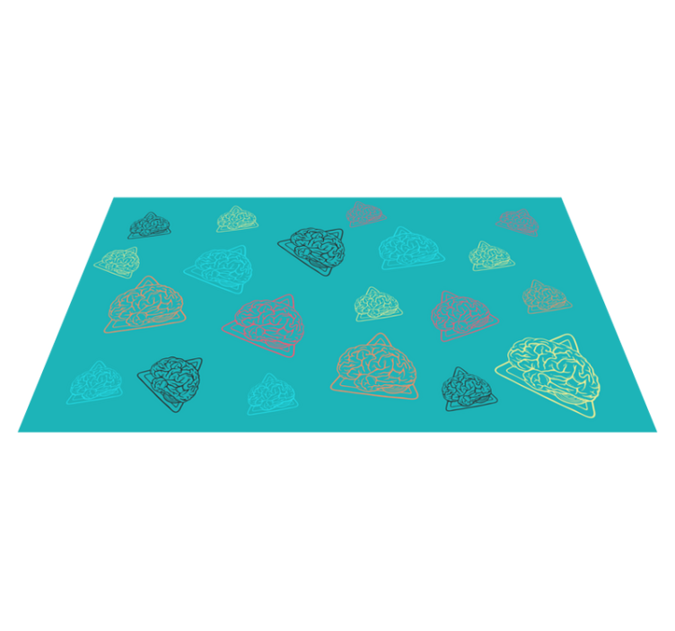 Tapis vinyle autres tapis schémas cérébraux abstraits - TenStickers