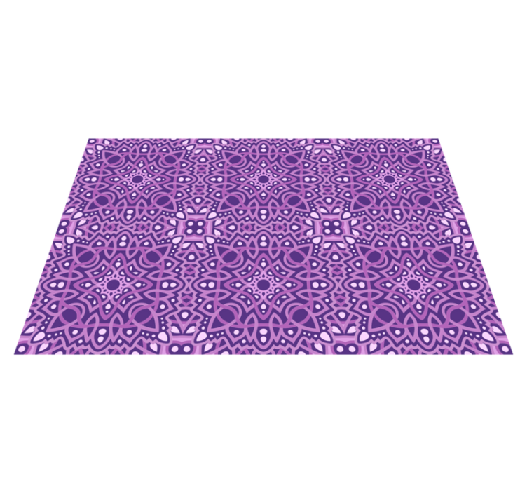 Tapis vinyle mandala Tuiles violettes de mandala - TenStickers