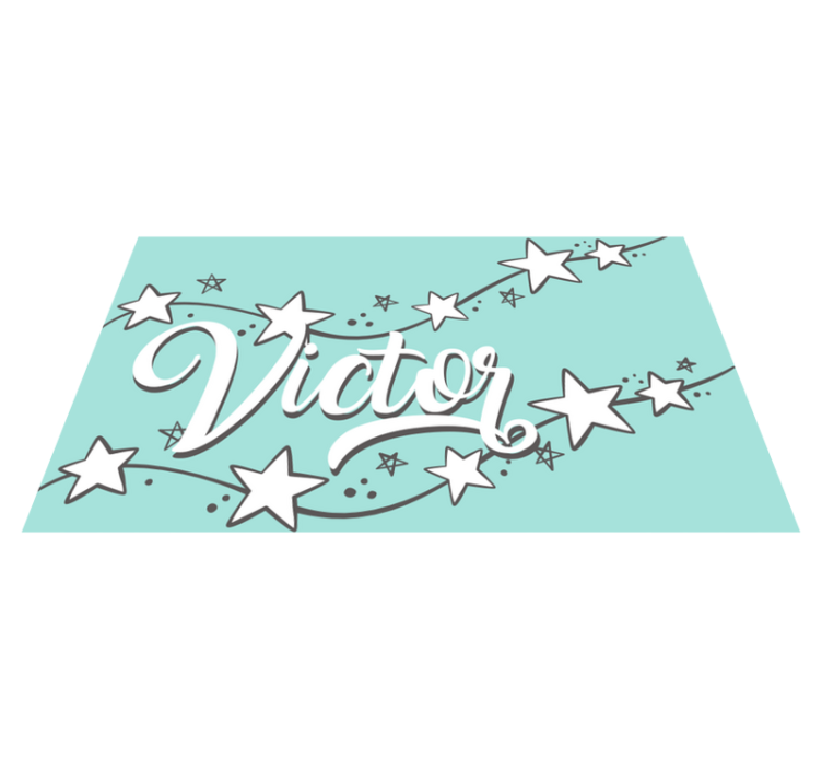 Tapis vinyle personnalisé poussière d'étoile personnalisable - TenStickers