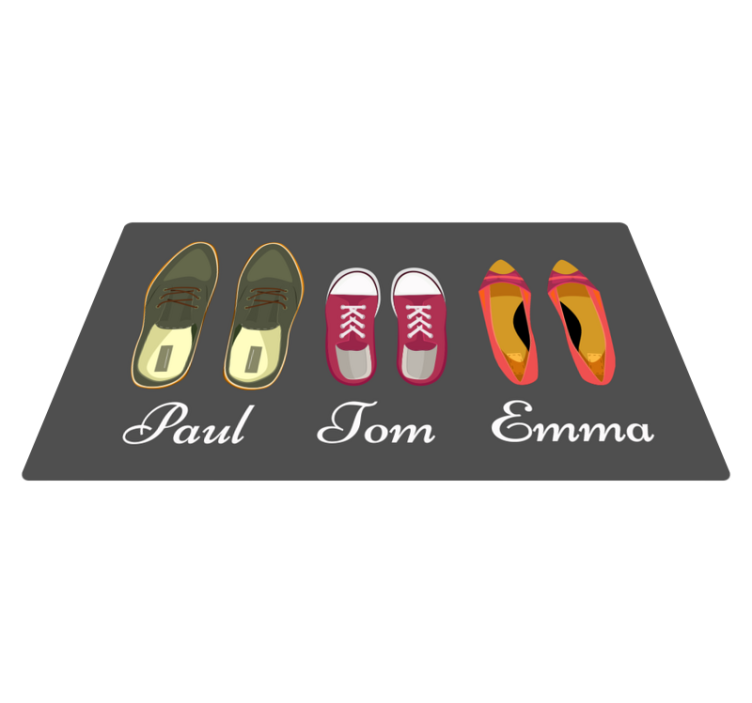 Tapis vinyle personnalisé chaussures personnalisables - TenStickers
