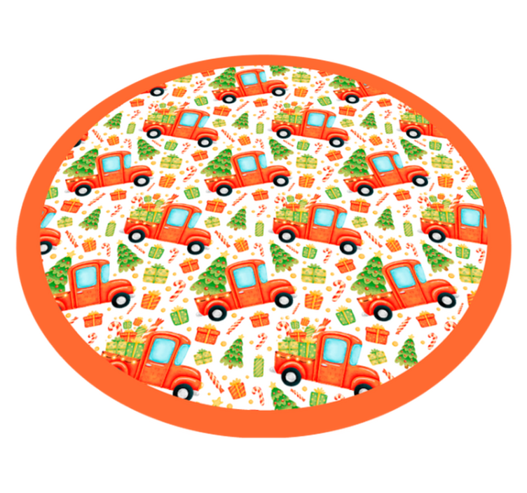 Tapis vinyle autres tapis cercle de transport ludique - TenStickers