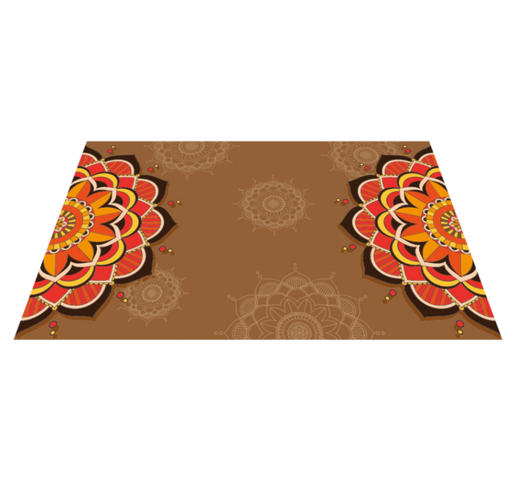 Tapis vinyle mandala ornementation de mandalas - TenStickers