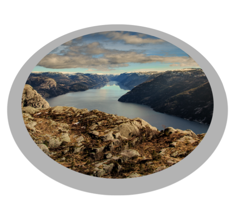 Tapis vinyle nature vue panoramique sur le paysage - TenStickers