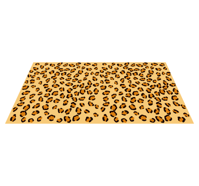 Tapis vinyle motif animal taches de léopard - TenStickers