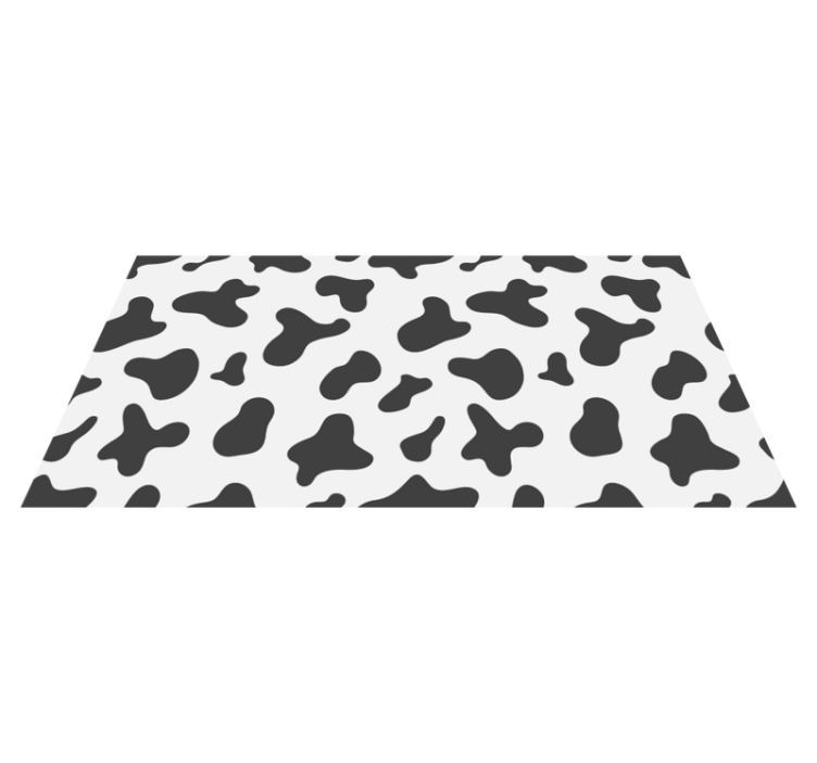 Tapis vinyle motif animal peau de vache - TenStickers