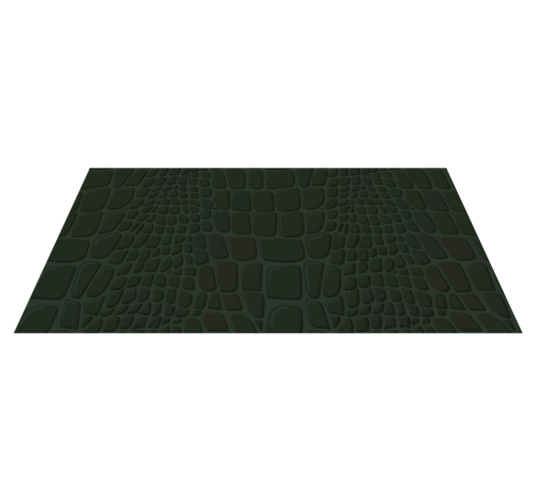 Tapis vinyle motif animal surface texturée en crocodile - TenStickers