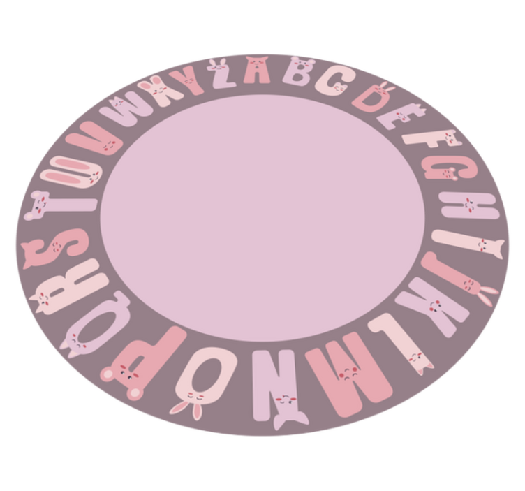 Tapis vinyle alphabet cercle éducatif - TenStickers