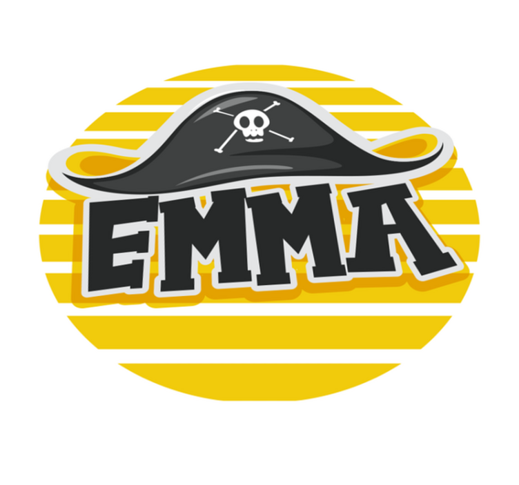 Tapis vinyle personnalisé sur le thème des pirates - TenStickers