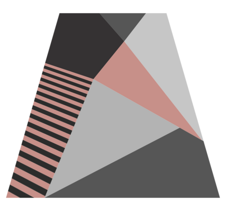 Tapis vinyle design moderne motif géométrique triangulaire - TenStickers