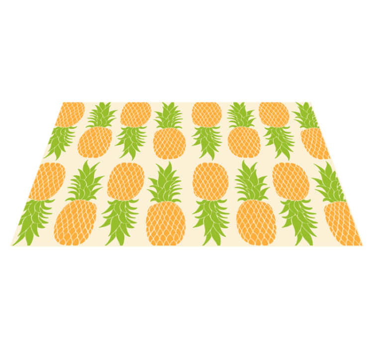 Tapis vinyle plantes motif ananas - TenStickers