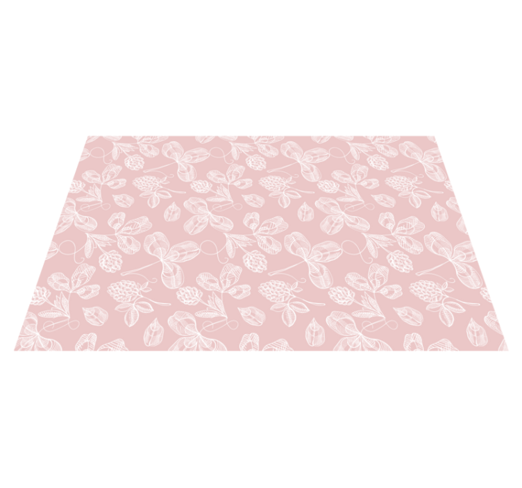 Tapis vinyle plantes croquis botaniques - TenStickers