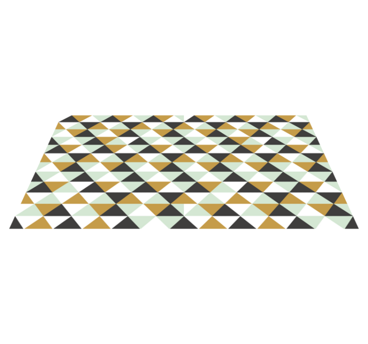 Tapis vinyle géométrique agencement en mosaïque triangulaire - TenStickers
