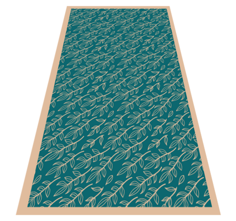 Tapis vinyle plantes feuilles vertes gracieuses - TenStickers