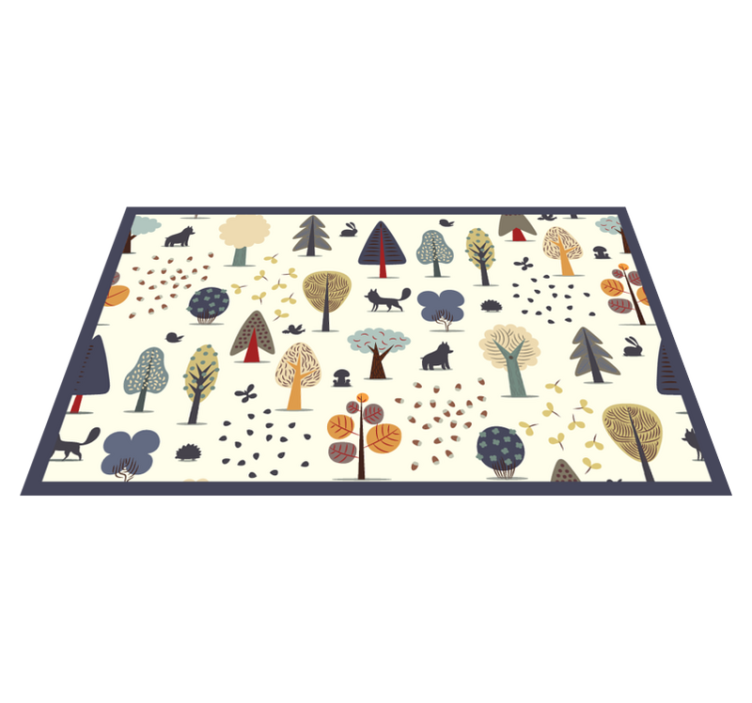 Tapis vinyle pour enfants inspiré de la nature nordique - TenStickers