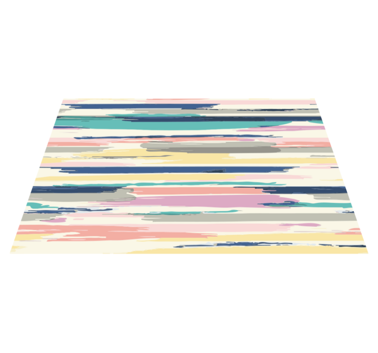 tapis vinyle chambre Rayures aquarelles abstraites - TenStickers