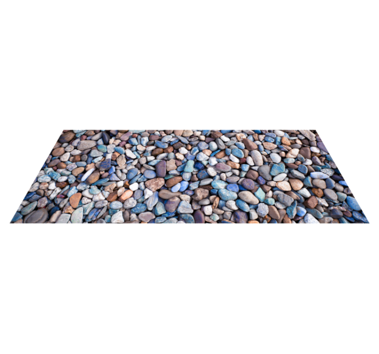 Tapis vinyle cuisine arrangement de galets - TenStickers