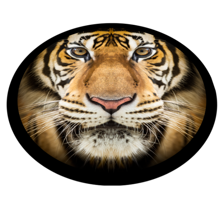 Tapis vinyle animal gros plan du tigre - TenStickers